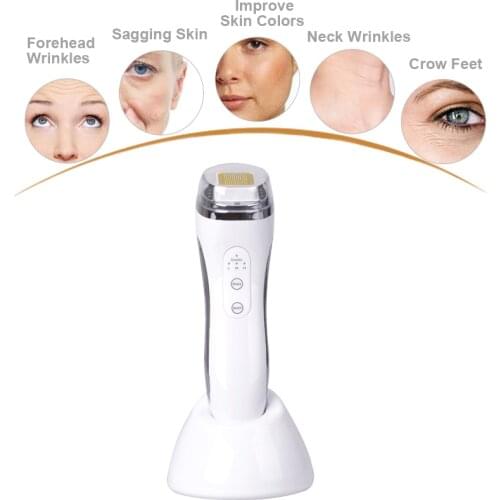 Radio Frequency Dot Matrix RF Anti-aging Face Lift Device Fractional Lifting V Shape Improve Contour Fine Lines Tighten Jawline