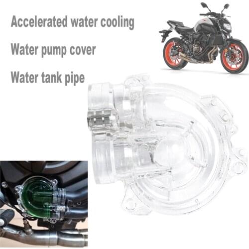 Motorcycle Accelerated Water Cooling Pump Cover Tank Pipe for YAMAHA MT FZ 07 MT07 2014-2020 2018 2019 XSR TRACER Tenere 700 X