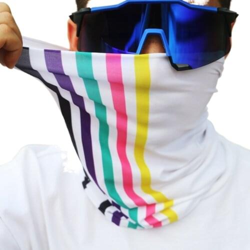6 Colors Summer Men Women Cycling Scarf Seamless Cool Ice Silk Bandana Scarf Outdoor Sports Bike Riding Magic Face Head Scarf