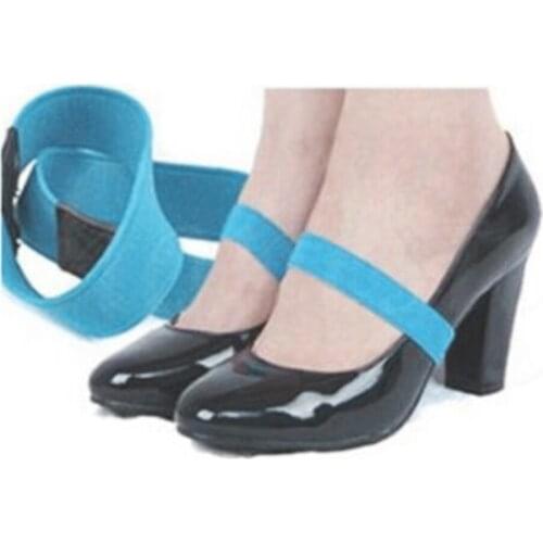 Colored Elastic Band Shoe Strap Solid Color Shoelace For High Heel Shoes 2*20cm