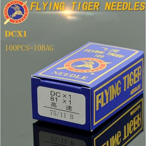 100PCS FLYING-TIGER DCX1 DCX27 B27 Overlock sewing machine needles DC*1 Locked stitcher machine needle