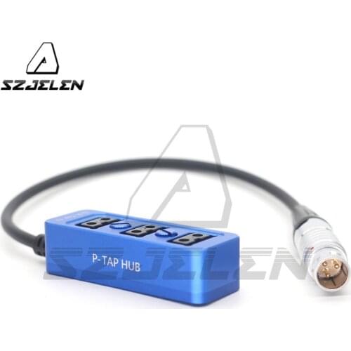 Steadicam 2B 3 pin power out to 3-Port Dtap Female Ptap Splitter Metal shell DTAP distributor