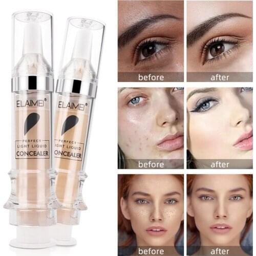 High Covering Skin-friendly Concealer Lasting Brighten Invisible Pores Dark Circles Waterproof Face Eye Makeup Foundation