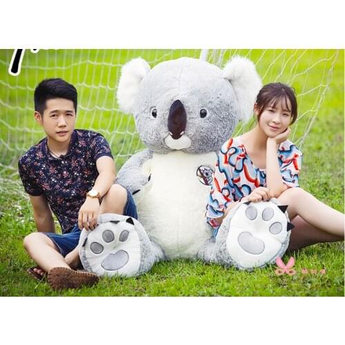 High quality goods huge 140cm gray koala plush toy, soft hugging pillow toy birthday gift h2964