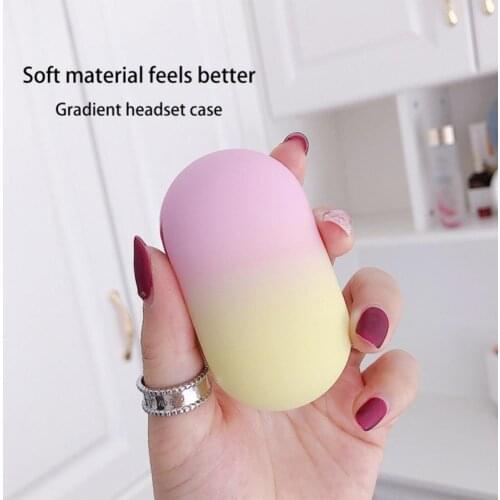 Bluetooth Earphone Protective Case Gradient Colorful Split PC Hard Shell Storage Shell for Samsung Buds (Buds+)