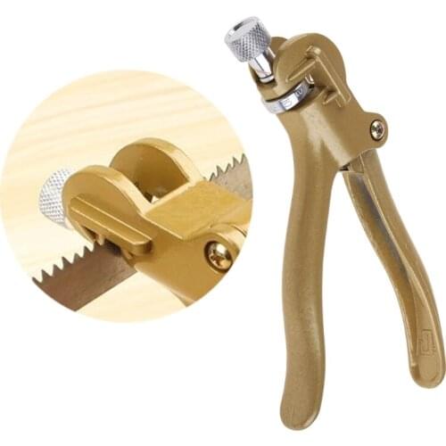 Clamp Manual Open Device Saw Set Saw Blade Woodworking Tools Saw Clips Dial Pliers Hand Tool 85DA