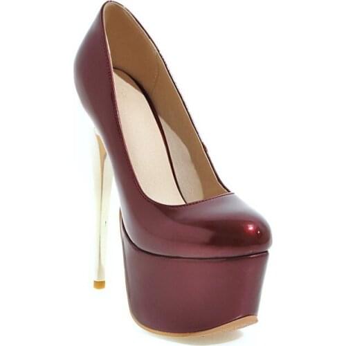 Waterproof and super high heels women 2017 new super small size 30 1218-48 fine womens shoes with a club