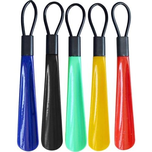 1PC Candy Color Plastic Shoehorn Flexible Easy Reach Handle Slip Aid Lifter Durable Shoes Horns 28.5CM