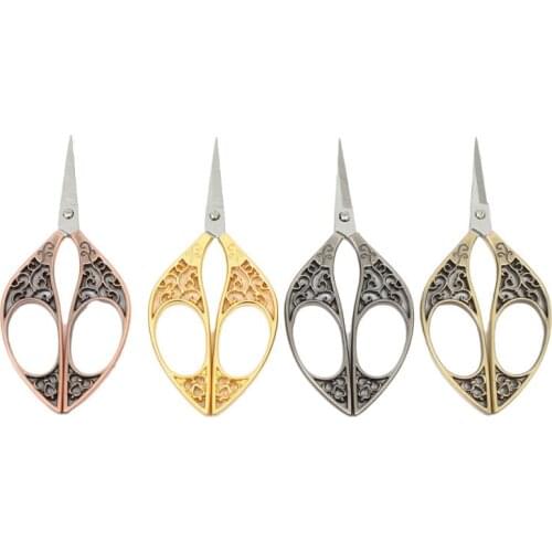 1Pcs Retro Stainless Steel Sewing Scissors Vintage Embroidery Scissors Tailor Scissor Styling Thread Scissor Yarn Shears