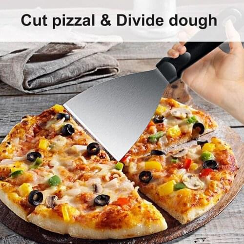 2PCS Griddle Scraper Slant Scraper Widely for Ice Paint BBQ Tools Flat Top Grill Tools Camping Griddle Cooking Utensil