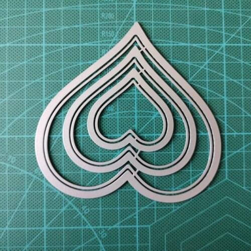 2020 Heart Craft Die Metal Stencil Embossing Cutting Dies Stamps 3D DIY Scrapbooking Craft Photo Frame Invitation Cards Decor