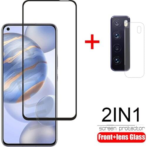 2-in-1 Camera +Tempered Glass For Huawei Nove 7 Screen Protector Explosion-proof Glass On Huawei Nova 7SE 7 SE protective Glass