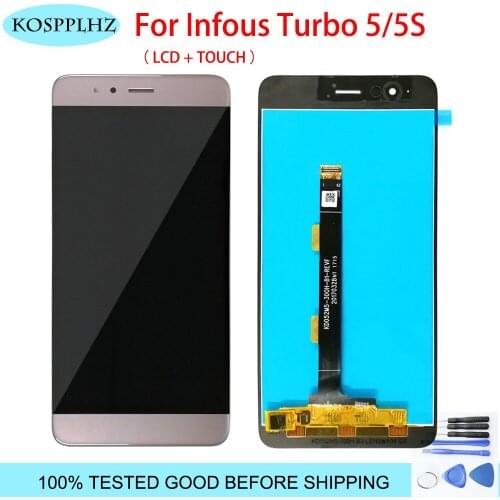 5 inch 100% TESTED LCD Screen For Infous Turbo 5 5S LCD Display And Touch Screen Assembly Replacement Infous Turbo 5 5S +Tools