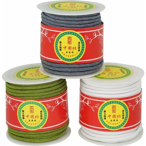 5mm 27 Yards/Roll 8 Color to Selection Durable Chinese Knot Thread Cord For DIY Bracelet & Necklace Jewelry Findings