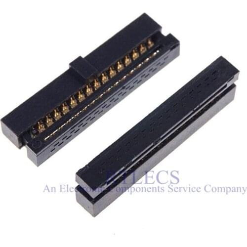 5 Pcs 0.050" 1.27mm 30 Pin dual Row IDC Connector 2x15 P 30 position Rectangular Female Socket Receptacle Ribbon Cable