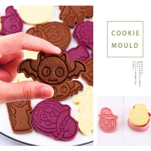 6Pcs Dinosaur Shape Cookie Cutters Animal Camel Plastic 3D Cartoon Pressable Biscuit Mold Stamp Kitchen Baking Pastry Bakeware