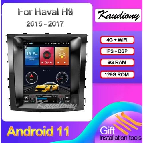Kaudiony 10.4" Android 10.0 6+128GB For Haval H9 Car Multimedia Player Auto Radio Automotivo GPS Navigation Stereo 4G 2015-2018