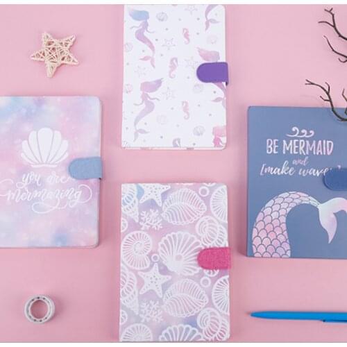 A5 Notebook 4PCS Cartoon Student Notebook Magnetic Buckle Horizontal Pattern Inner Page Spot Stationery Office School Supplies