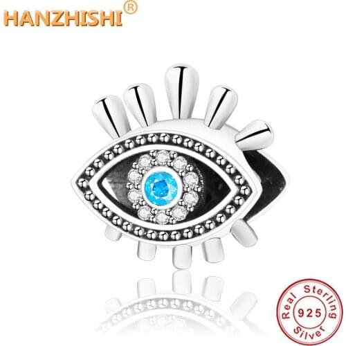 2018 Summer Collection 925 Sterling Silver Eye Charms Beads Fits Original pandora Charm Bracelet Authentic DIY Jewelry Making