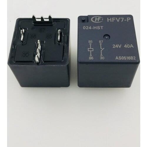 HFV7-P-024-HST 4pin 40A 24VDC PCB car relays new orginal