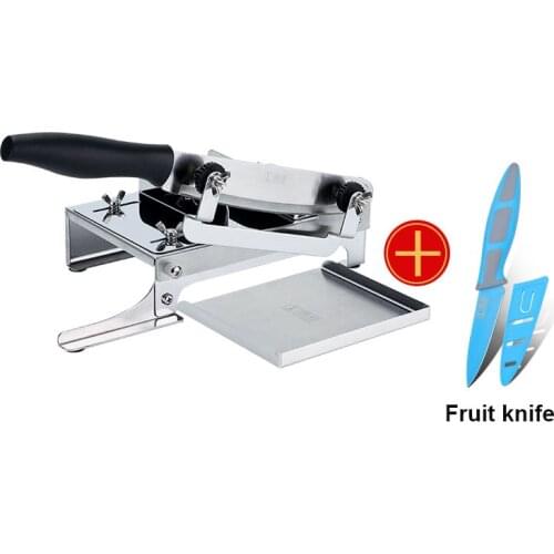 Stainless Steel Kitchen Tools Meat Ejiao Slicing Machine Nougat Pastry Vegetables Slicer