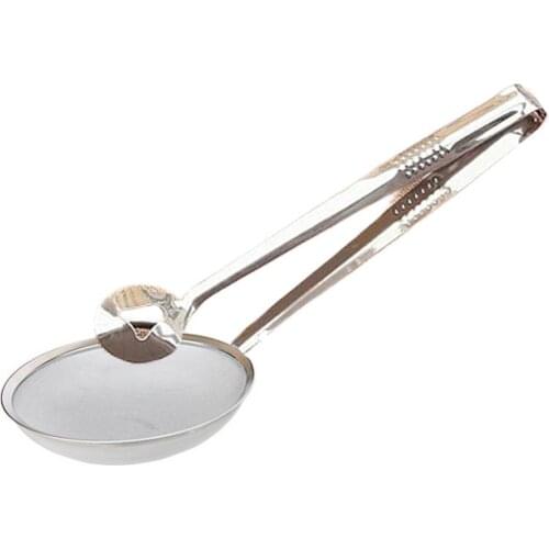 Kitchen Multiuse Filter Spoon Tongs Frying Food Strainer Clamp Colander Tool