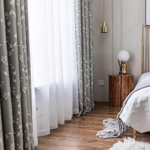 [Mei Xue] Modern Minimalist New Single-Sided Light Cloth Curtain Fabric Living Room Bedroom Curtains