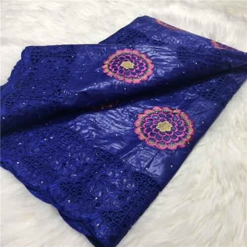 2020 Newest Bazin Riche Brode Brocade Fabric African Embroidered Guinea Brocade Fabric with Stones for Women Dress