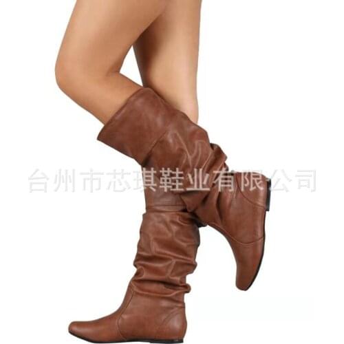 New Women Boots Autumn Winter Fringe Half Knee High Boots Ladies Tassel Fleece Shoes Woman Botas Feminina Plus