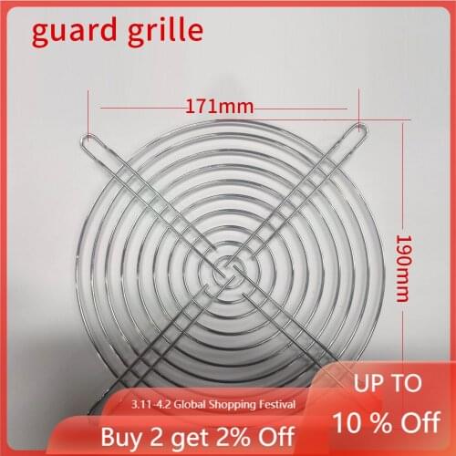 Axial flow fan dust net cover 80/90/172mm fan three in one plastic dustproof black protective net Guard grille