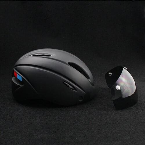 Windproof Lenses Bicycle Helmet EPS MTB Bike Integrally-molded Cycling Helmet Women Men Outdoor Sport Riding Bike Safty Helmet