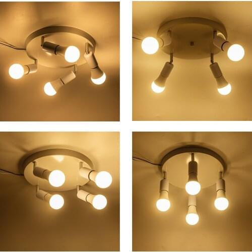Rotatable Ceiling Lights E27 Lamp Base for Dining Kitchen Island Room Corridor Bedroom Home E27 Holder Lighting Fixtures