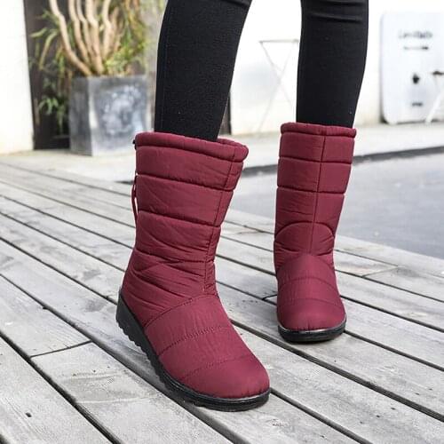 2020 Snow Boots Waterproof Tassel Boots For Women Female Winter Shoes Women Plush Warm Women Winter Boots