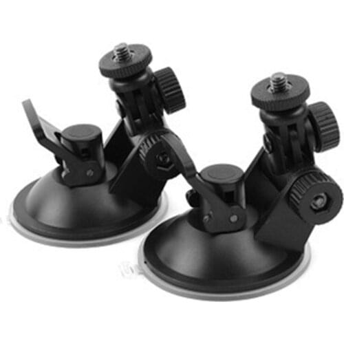1PCS Car DVR Holder DV GPS Camera Stand Holder Windshield Mini Suction Cup Mount Tripod Holder Car Mount Holder Mobile Black