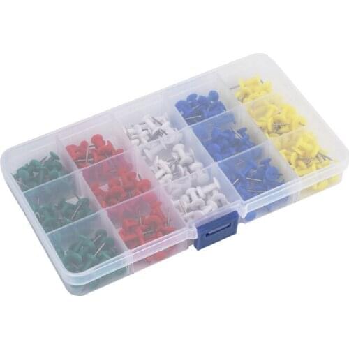 180PCS Color Pushpins 5 Colors Pushpin Set Suitable for Combination Photo Frame and Frame Installation Accessories