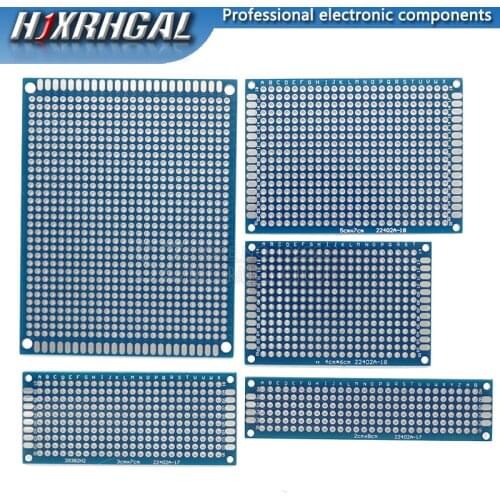 5pcs/lot PCB Double-Sided Protoboard Breadboard Universal Board 2*8cm 3*7cm 4*6cm 5*7cm 2.54mm