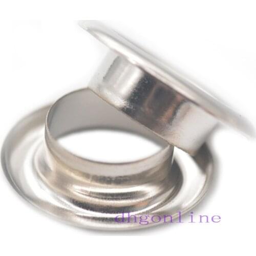 50 120 500 Pcs 12mm Grommets Eyelets With Washer For Leathercraft Scrapbooking Shoes Belt Bag Tags Cloth Canvas DIY Nickle