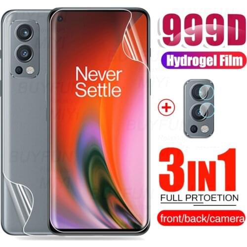 999D Front/Back Hydrogel Film One Plus Nord2 Screen Protectors Not Glass For OnePlus Nord 2 5G Camera Glass On One More 1+Nord 2