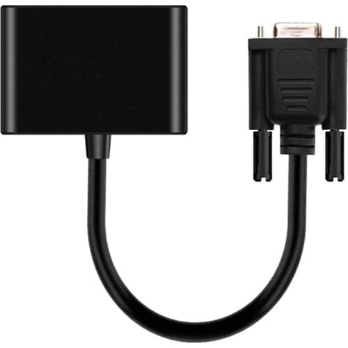 2 in 1 VGA to VGA+ HDMI- Adapter HD 1080P Dual-Monitor Audio/Video Converter VGA Splitter for PC Notebook Projector in stock