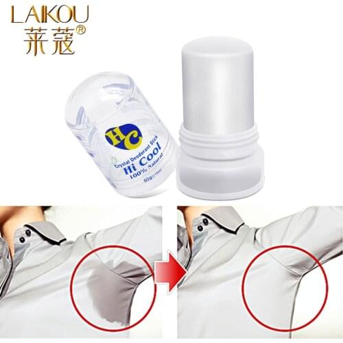 New 100% Natural Antiperspirant Deodorants Stick Antiperspirants Alum Crystal Deodorant Stick Underarm Removal 60g