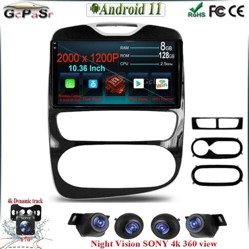 1080P IPS Screen CARPLAP Android 11 Car for Renault Clio 4 BH98 KH98 2016 - 2019 Car Radio Multimedia Video Player Multimedia