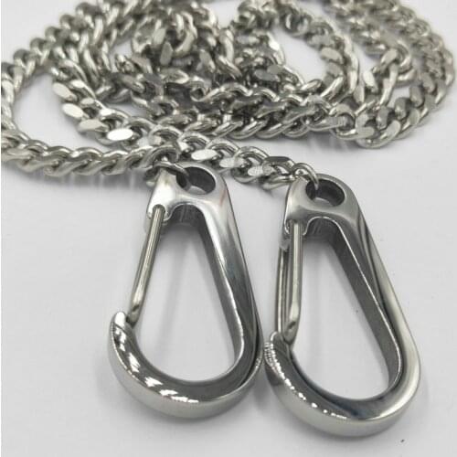 SONGLONG 80cm Long stainless steel keychain ringTrousers Hipster Pant Jean Keychain Clip Mens HipHop Jewelry pants chain metal