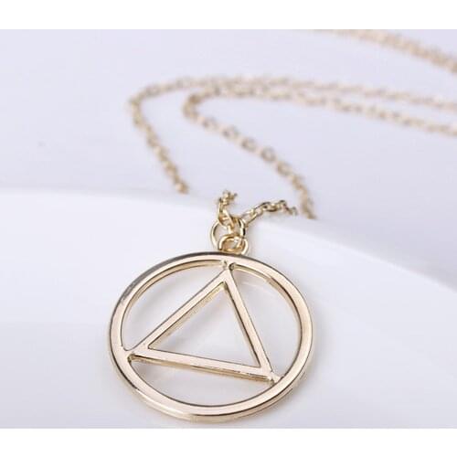 New Fashion The Best Eminem RAPPER Grammy Titanium Steel Chain Pop Pendant Necklace Triangle Geometric Shape Necklace