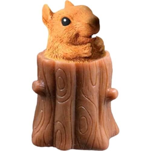 Evil Squirrel Cup Squeeze Toy Net Celebrity Vibrato With The Same Decompression Tree Pen Holder Squirrel
