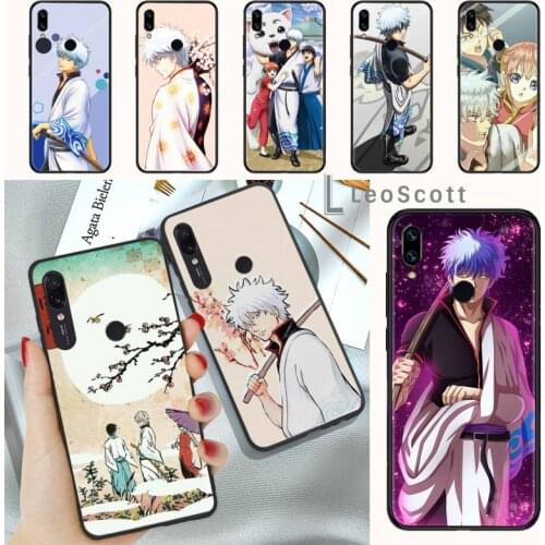 GINTAMA amine Phone Case For Xiaomi Redmi Note 4 4x 5 6 7 8 pro S2 PLUS 6A PRO