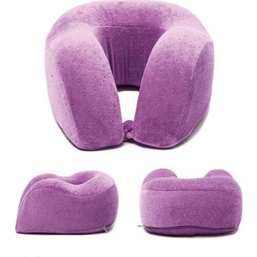 Travel Holiday Aromatic Cervical Pillow Memory Foam Neck Supporter Headrest Car Bolster Cushion 30x30x11.5cm