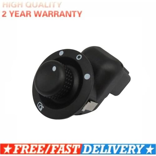 For Renault Clio III Mk3 Laguna2 Scenic Megane II Kangoo 2007-2017 Electric Mirror Control Switch Adjust Knob 8200676533 109014