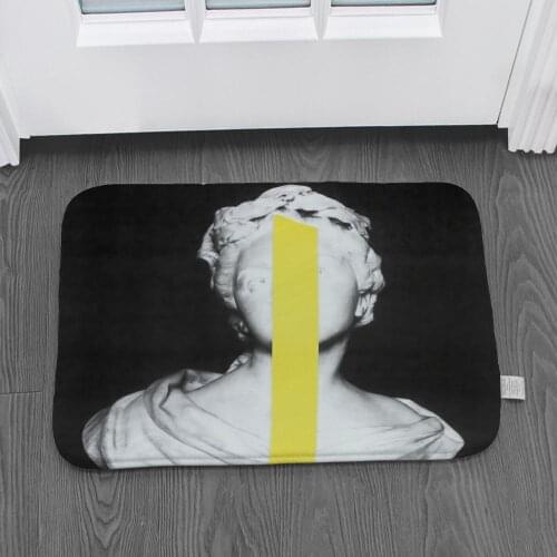 Personality brain art kitchen floor mats living room anchor decorative door carpet living room non-slip suede bathroom mat outdo