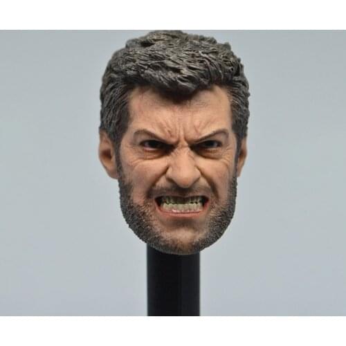1/6 Scale X-Man Wolverine Logan Head Sculpt Models for 12 inches Male Man Men Boy Strong Body Figures Accessories Collections