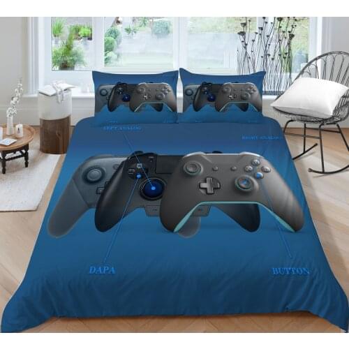 Three Game Pad 3D Printed Bedding set Quilt cover with pillowcases Single Double sizes Home Textiles 2/3 pieces